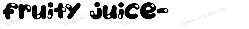Fruity Juice字体转换